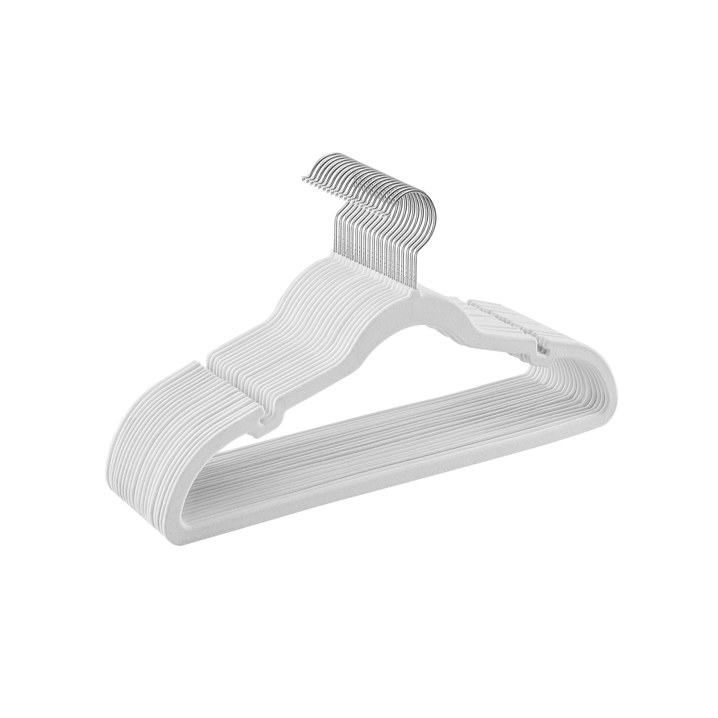 Velvet Hangars - Velvet - Cloud White - Non-Slip