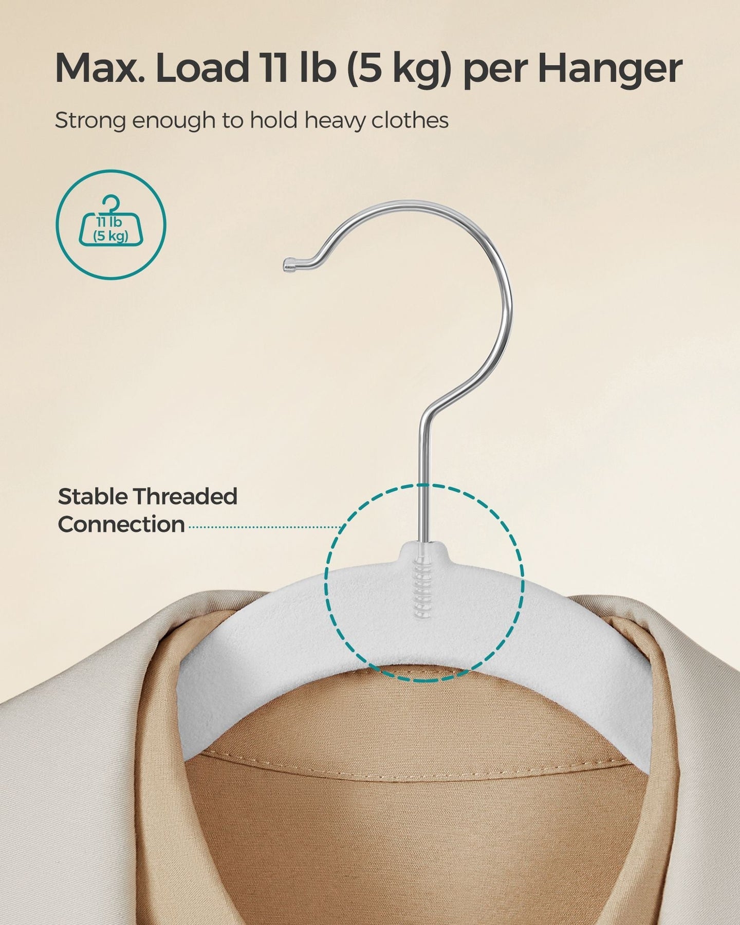 50-Pack Velvet Hangers - Classic White - Non-Slip Design with 360° Swivel Hook and Trouser Bar