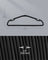 Set of 50 Velvet Hangers - Velvet - Ink Black - Non-Slip with Rose Gold Swivel Hook