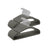 Set of 50 Velvet Hangers - Velvet - Slate Grey - Non-Slip with Rose Gold Swivel Hook