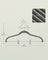 20-Pack Trouser Hangers - ABS Plastic and Nylon Velvet - Grey
