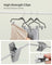 Trouser Hangers - ABS Plastic and Nylon Velvet - Grey