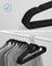 Velvet Hangers - Velvet - Black - Ultra Thin Non-Slip Design with 360 Degree Swivel Hook