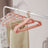 Velvet Hangers - Velvet - Coral Pink - Set of 50 with Rose Gold Swivel Hook