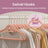 Velvet Hangers - Velvet - Coral Pink - Set of 50 with Rose Gold Swivel Hook