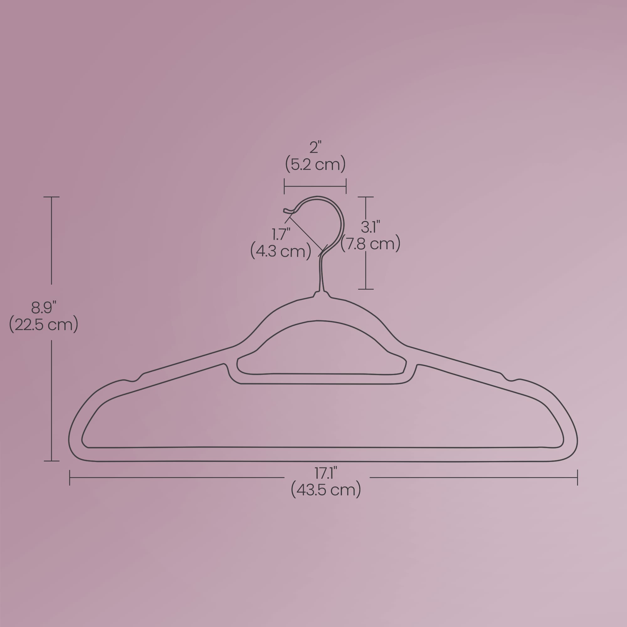 Velvet Hangers - Velvet - Coral Pink - Set of 50 with Rose Gold Swivel Hook