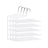Set of 4 Non-Slip Trousers Hangers - Metal - Black