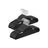 Pack of 30 Heavy Duty Plastic Hangers - Black - Non-Slip Design