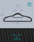 Pack of 30 Heavy Duty Plastic Hangers - Black - Non-Slip Design