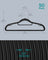 Plastic Hangers - Black - Non-Slip Design