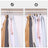 Pack of 50 Heavy Duty Plastic Coat Hangers - White and Dark Grey - Non-Slip Design with 360° Swivel Hook