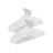 Pack of 50 Heavy Duty Plastic Hangers - White - Non-Slip Design