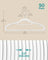 Pack of 50 Heavy Duty Plastic Hangers - White - Non-Slip Design