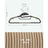 Set of 20 Plastic Hangers - Plastic - Black and Brown - Thin Space Saving with 360° Rotating Hook