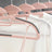 Pack of 20 Plastic Coat Hangers - Grey and Pink - Non-Slip