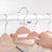 Pack of 20 Plastic Coat Hangers - Grey and Pink - Non-Slip