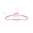 Pack of 20 Plastic Coat Hangers - Grey and Pink - Non-Slip