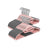 50-Pack Plastic Clothes Hangers - Grey - Thin Space Saving Design with Swivel Hook
