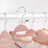 50-Pack Plastic Clothes Hangers - Grey - Thin Space Saving Design with Swivel Hook