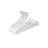 Set of 20 Plastic Hangers - Plastic - White - Non-Slip