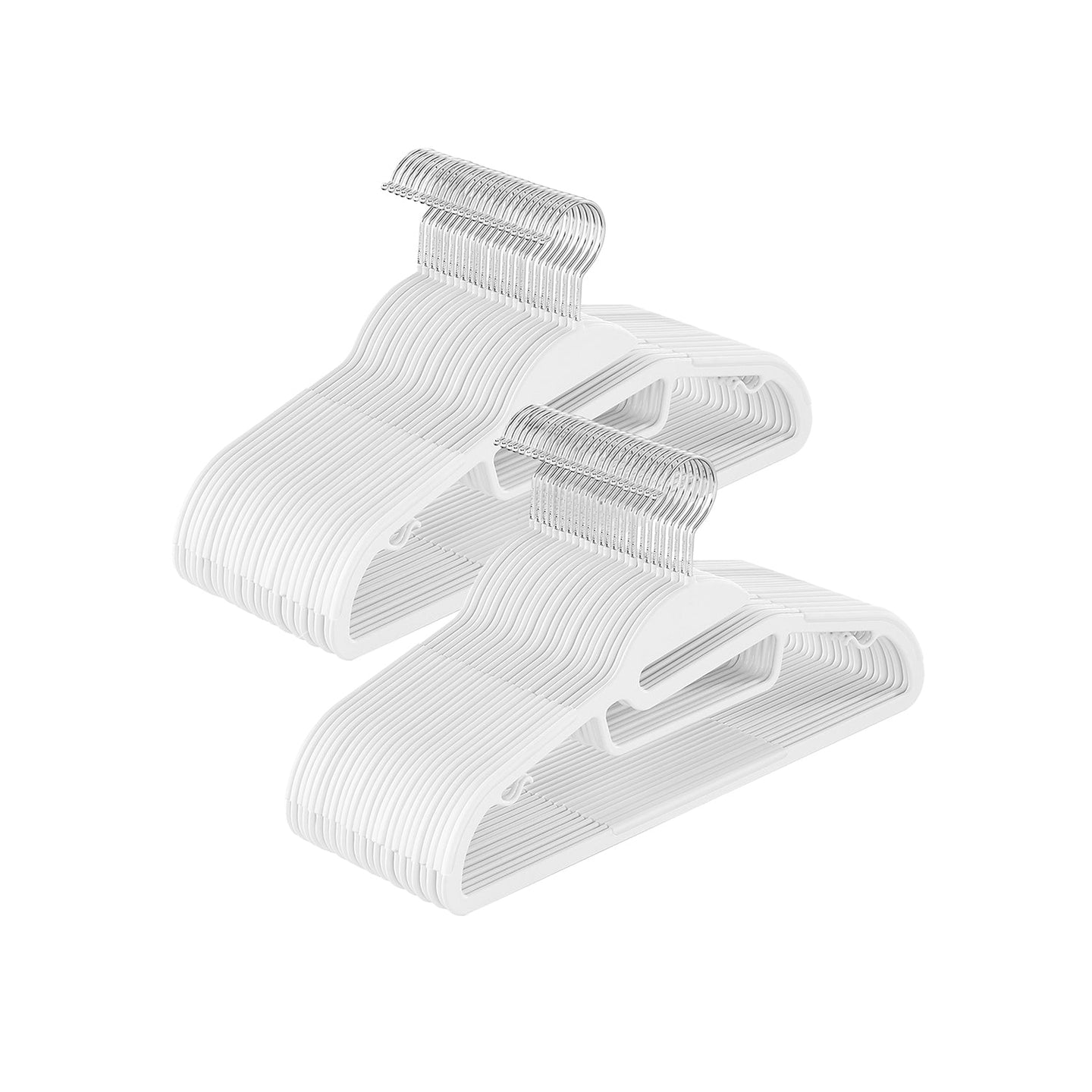 Plastic Hangers - White - Non-Slip