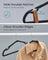 Pack of 50 Heavy-Duty Plastic Hangers - Ink Black - Wide Shoulder Notches