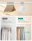 Pack of 50 Heavy-Duty Plastic Hangers - 360° Swivel Hook - Cloud White
