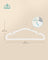 Pack of 50 Heavy-Duty Plastic Hangers - 360° Swivel Hook - Cloud White