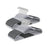Heavy Duty Plastic Hangers - Grey - Non-Slip Design