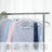 Heavy-Duty Plastic Clothes Hangers - 360° Swivel Hooks - Light and Dark Grey - Non-Slip Grip