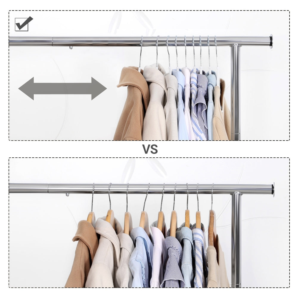 Heavy-Duty Plastic Clothes Hangers - 360° Swivel Hooks - Light and Dark Grey - Non-Slip Grip