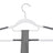 Heavy-Duty Plastic Clothes Hangers - 360° Swivel Hooks - Light and Dark Grey - Non-Slip Grip