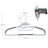 Plastic Coat Hangers - Plastic - Grey - Space-Saving Non-Slip Design