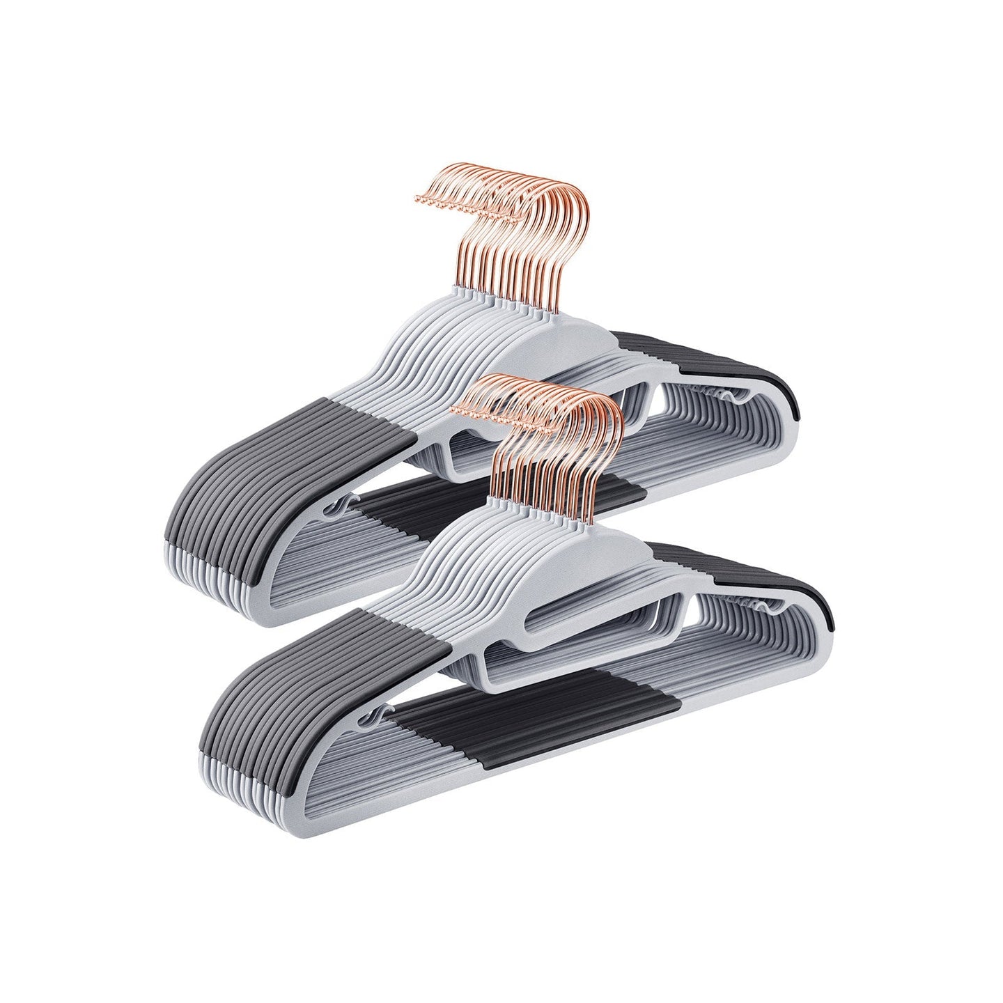 Coat Hangers - Plastic - Gray - Non-Slip