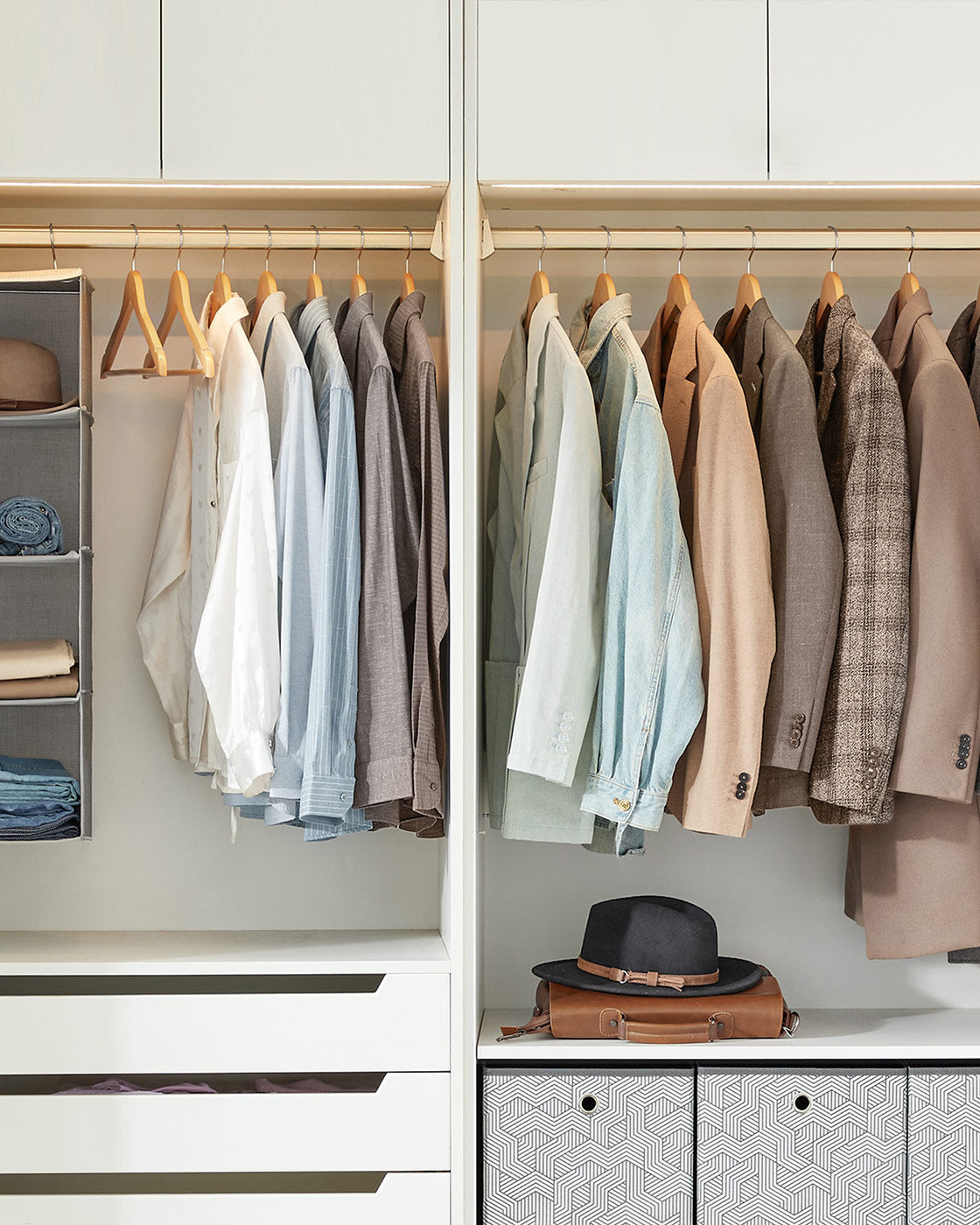 Wooden Hangers - Maple Wood - Natural - 360 Degree Rotating with Skirt Notches and Trouser Bar