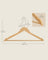Wooden Coat Hangers - Maple Wood - Natural - 360 Degree Rotating with Skirt Notches and Trouser Bar