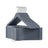 Wooden Hangers - Maple Wood - Lead Grey and Silver - Set of 20 with Shoulder Notches and Anti-Slip Trousers Bar