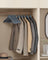 Wooden Hangers - Maple Wood - Lead Grey and Silver - Set of 20 with Shoulder Notches and Anti-Slip Trousers Bar