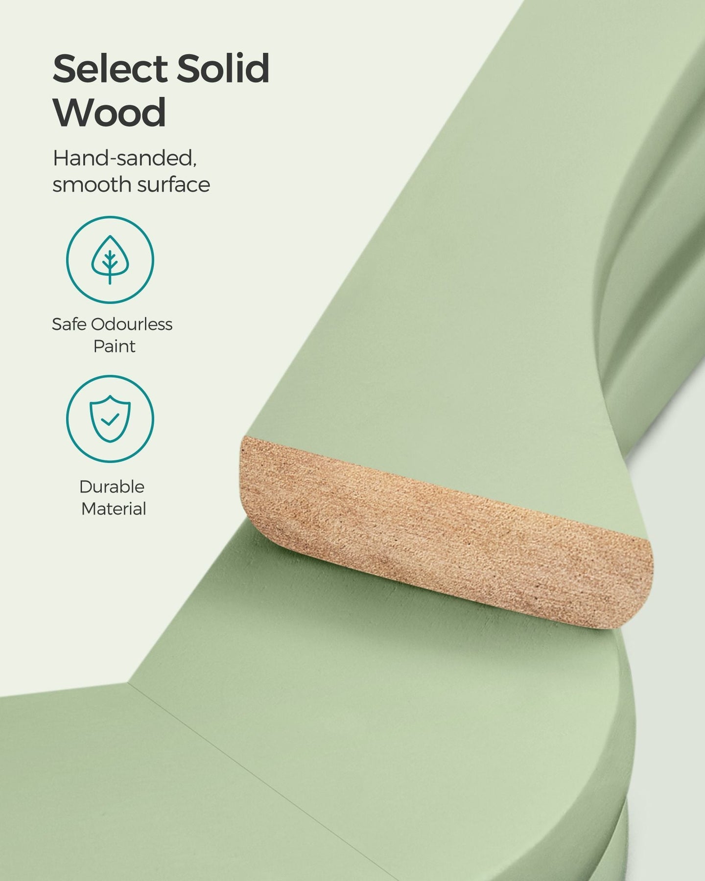 Wooden Coat Hangers - Maple Wood - Light Green and Silver - Set of 20 with Shoulder Notches and Anti-Slip Trouser Bar