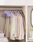 Wooden Coat Hangers - Maple Wood - Light Purple and Silver - 360° Swivel Hook with Shoulder Notches and Anti-Slip Trousers Bar