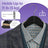 Solid Wood Hangers - Solid Wood - Black and Silver - Set of 20 with Shoulder Grooves and Non-Slip Bar