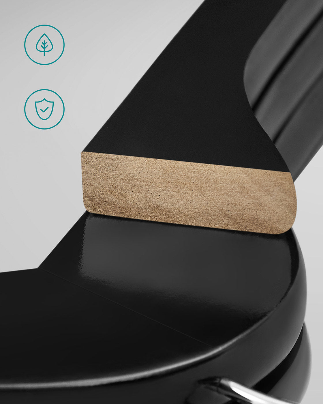 Solid Wood Hangers - Dark Walnut - Maple