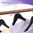 Solid Wood Hangers - Solid Wood - Black and Silver - Set of 20 with Shoulder Grooves and Non-Slip Bar