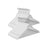 Wood Coat Hangers - Pack of 30 - Solid Wood - White - Non-Slip Trousers Bar with Shoulder Notches and 360 Degree Swivel Hook