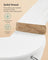 Wooden Hangers - Wood - White - Pack of 50 with Anti-Slip Sleeve and Metal Hook
