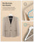 Wooden Hangers - Wood - White - Pack of 50 with Anti-Slip Sleeve and Metal Hook