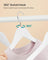 Wooden Hangers - Wood - White - Pack of 50 with Anti-Slip Sleeve and Metal Hook