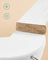 Wooden Clothes Hangers - Wood - White - Pack of 50 with Metal Hook and Anti-Slip Sleeve