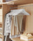 Wooden Hangers - Solid Birch Wood - Cloud White - Pack of 20 with 360° Swivel Hooks