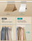 Wooden Hangers - Solid Birch Wood - Cloud White - Pack of 20 with 360° Swivel Hooks